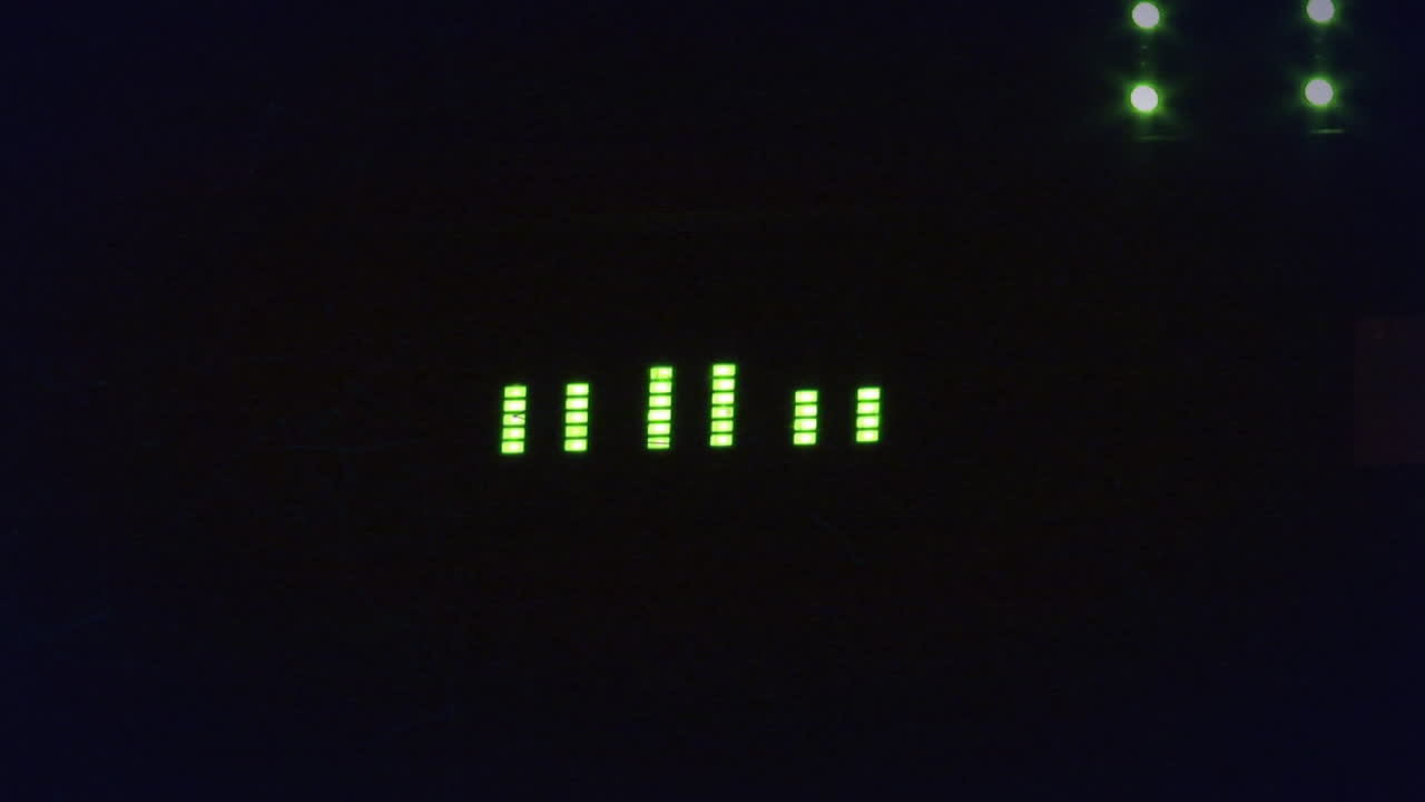 animación de luz pulsante con ecualizador de música gráfica