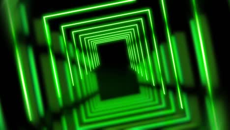 concepto de camino o túnel brillante de neón con luces brillantes futuristas - 4k