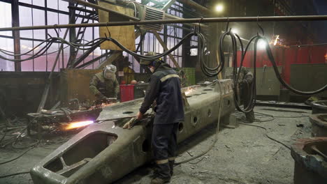 welding in a factory