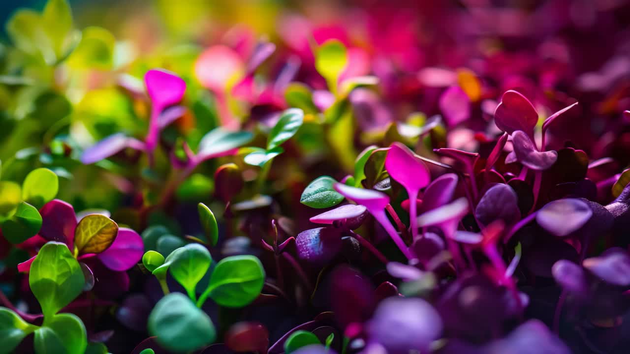 Colorful Rainbow Microgreens