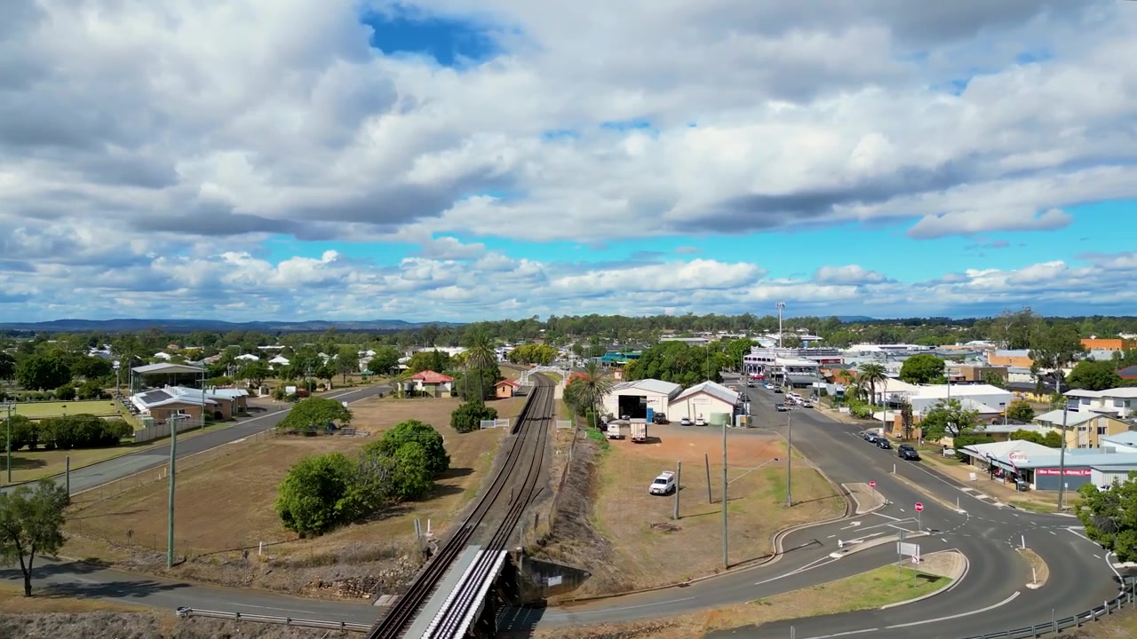 The train bridge in Gatton in Queensland Australia.