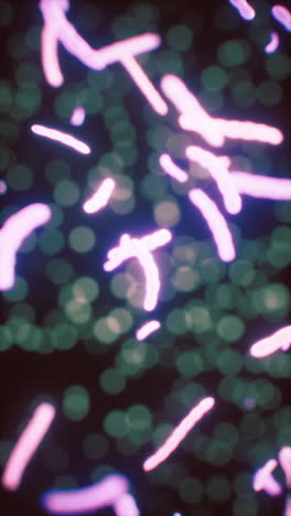 abstract purple and green bokeh lights pattern