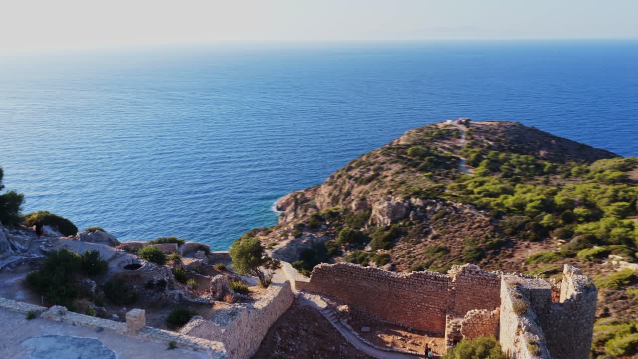 Coastal Landscape with Ruins and Cliffs