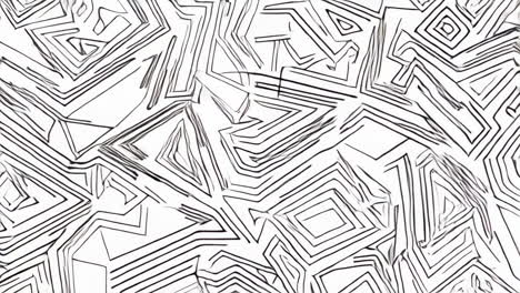 abstract black and white geometric line patterns