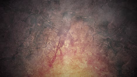 logotipo revelado o exhibición de productos vitrina de propósito industrial. pared rústica oscura con fondo de humo