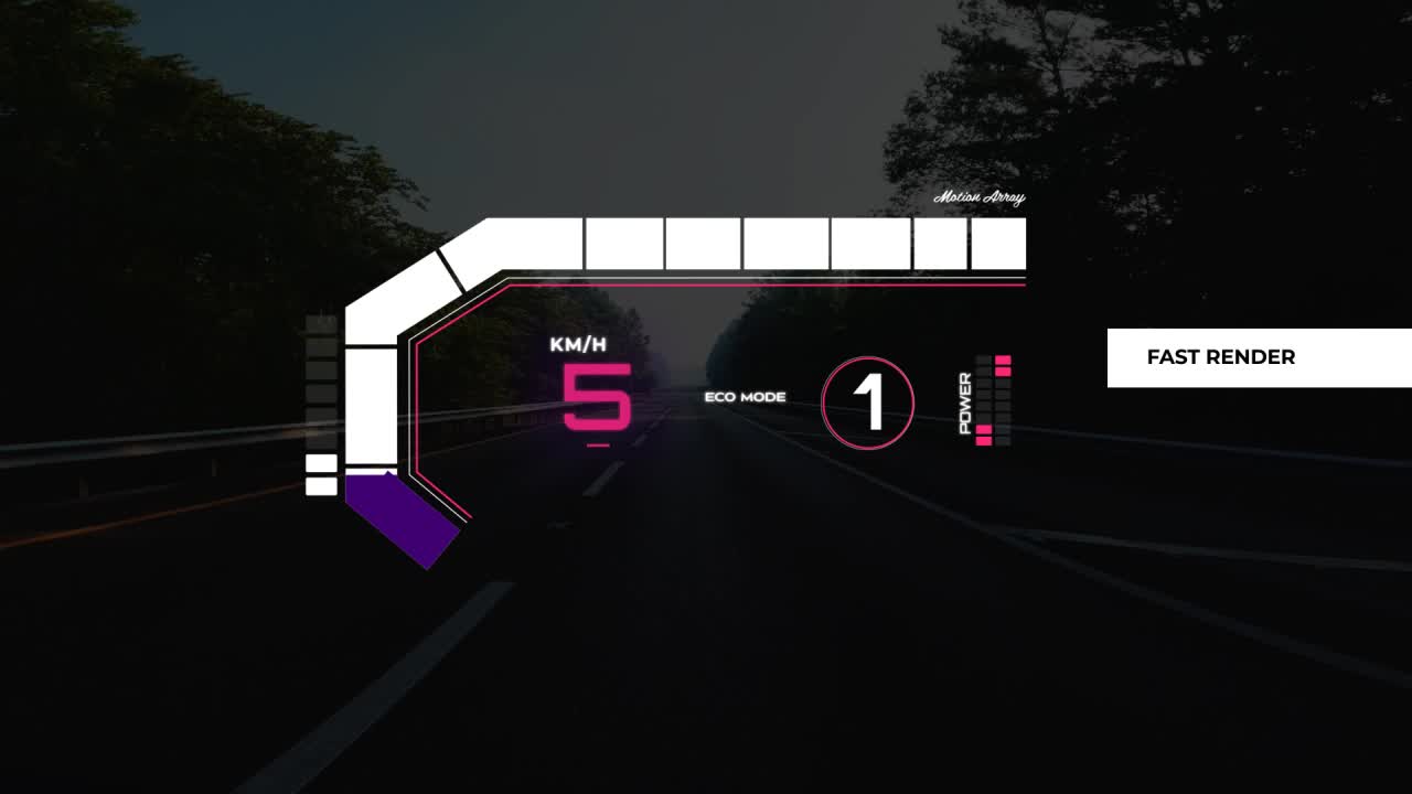 Car Speedometer Motion Graphics