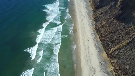 aerial reveal black's beach in san diego