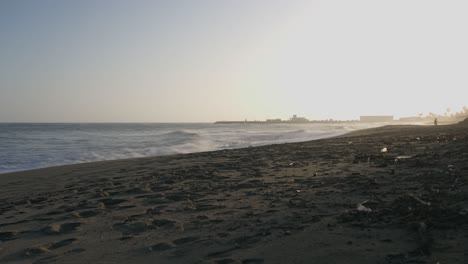 Zeitraffer-Am-Strand-Von-Calahonda,-Andalusien,-Südspanien