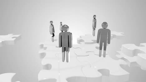 Group of silver people meeting