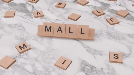palabra del centro comercial en el scrabble