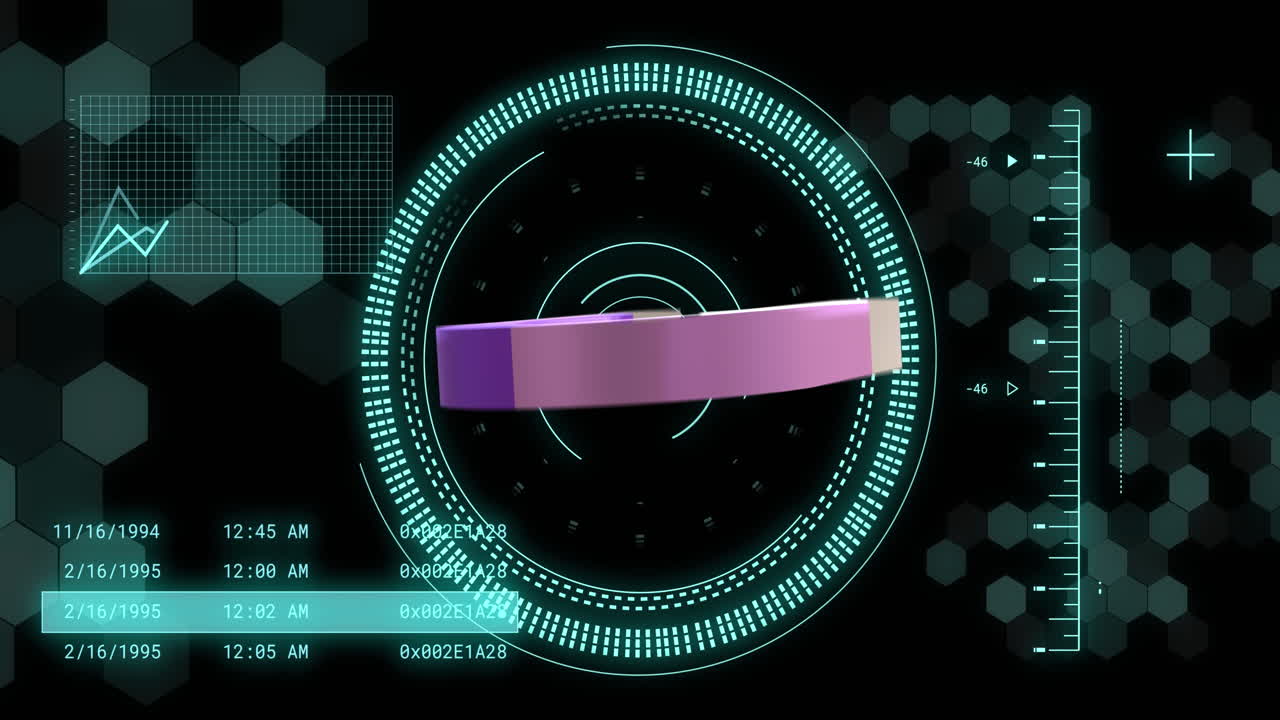 animación de la herradura magnética y procesamiento de datos