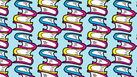 kinderen tekenen pop art naadloze achtergrond met het thema van het boek