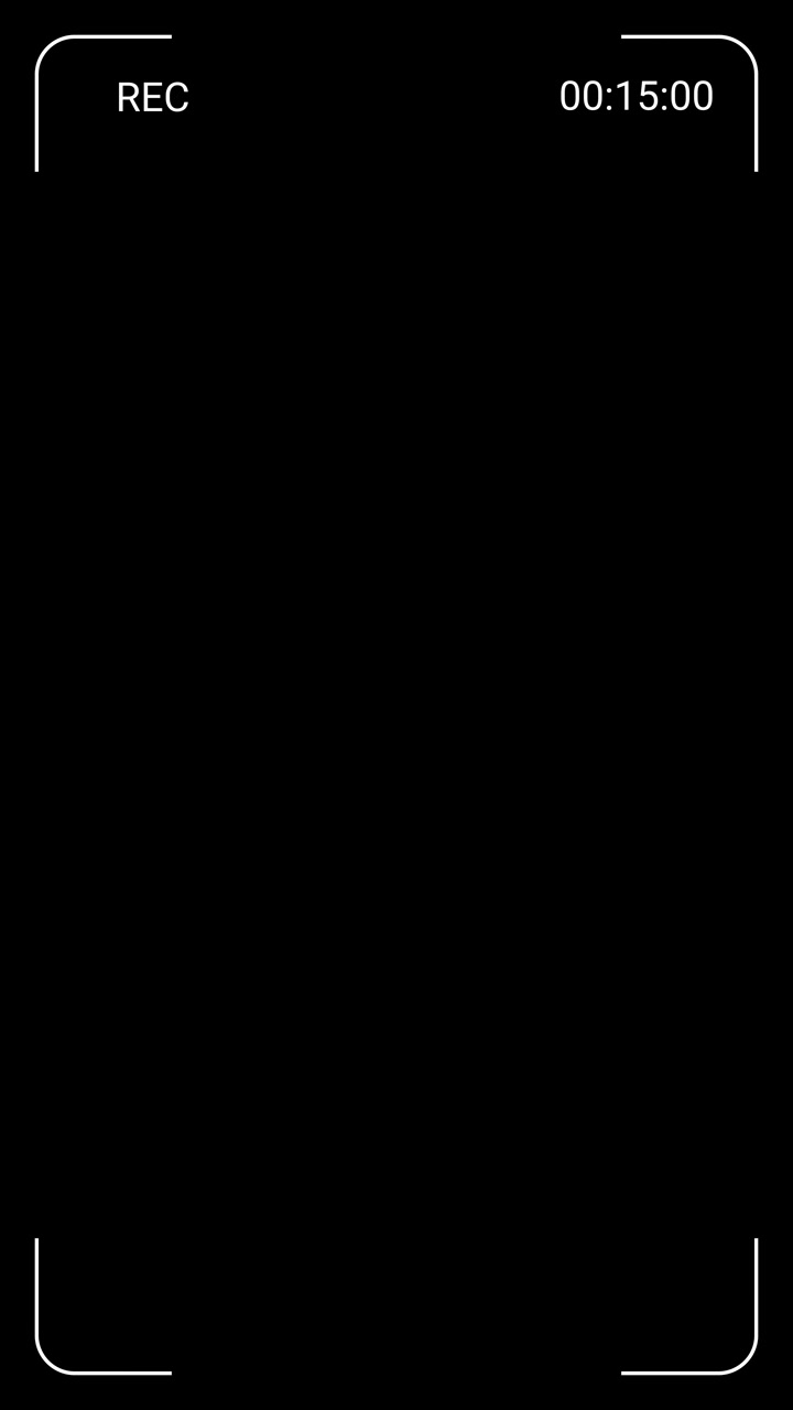 Digital Camera Recording Interface Overlay on Black Background