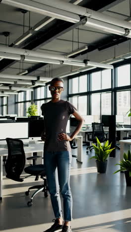 business woman in modern office
