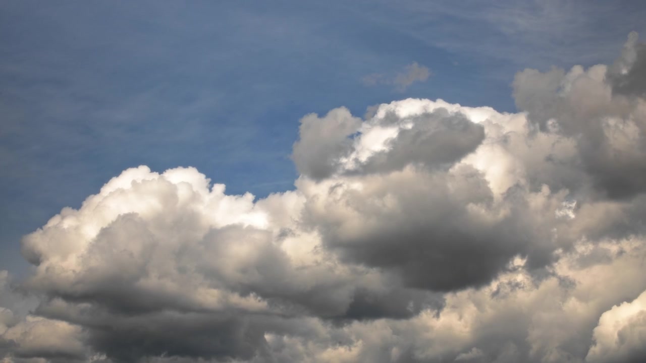 Timelapse of beautiful stormy clouds