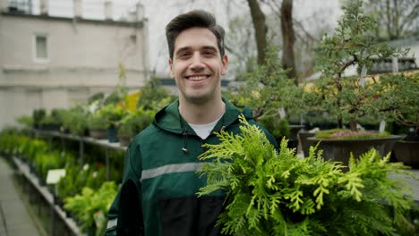 green beauty: young gardener cultivating nature's bounty