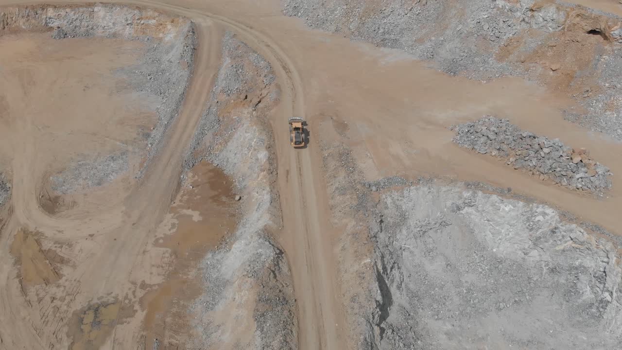 Open-cut mine in Poland from drone.