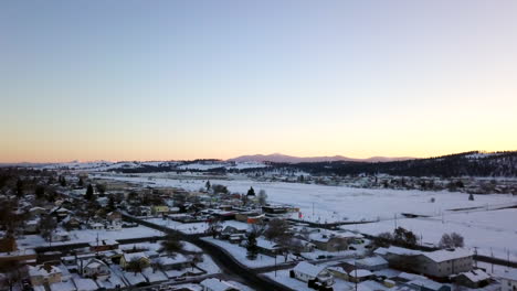 Spin-pan-downtown-Spokane-Washington-Youth-For-Christ-Cars-sunrise-mid-winter-cold-gold-purple-blue-Feb-2019