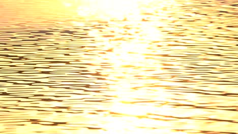 Golden screen background of wave water motion from sunset sunny surface pond background, abstract colorful wallpaper for creative graphic design, sun light reflect on water is beauty nature background