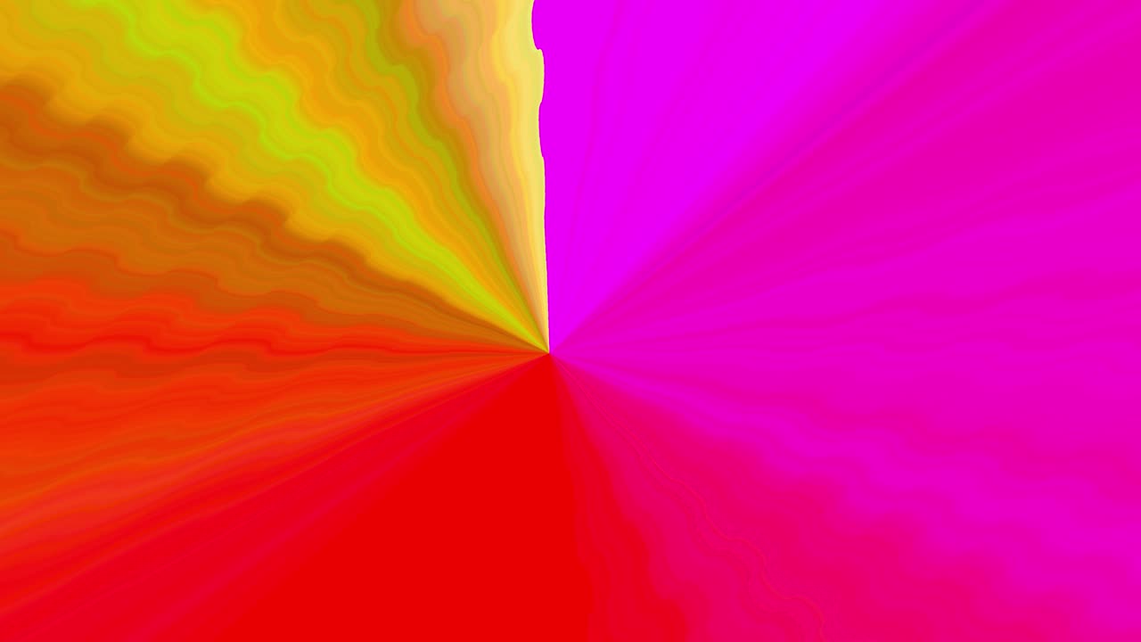 fondo gráfico en movimiento. telón de fondo arco iris. bucle de animación. diseño rojo, púrpura y amarillo. diseño abstracto vívido