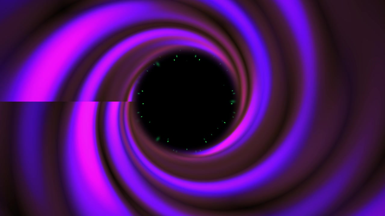 Dynamic Abstract Purple and Magenta Swirling Vortex Tunnel