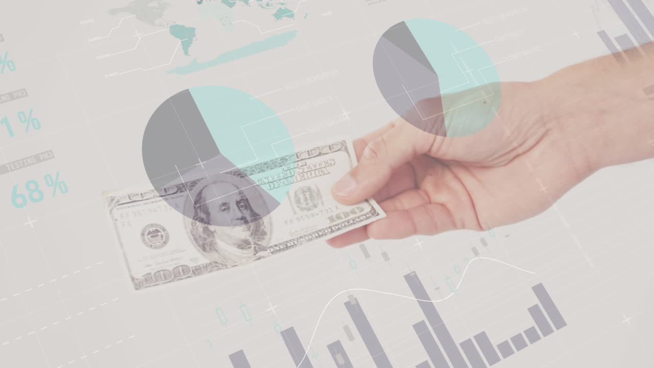 청구서 와 통계 4천 달러