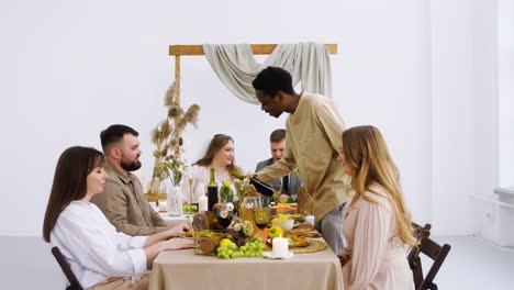 people at the wedding banquet