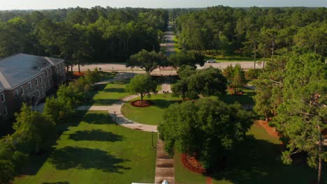 aerial of coastal carolina university campus grounds