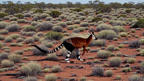 Red Kangaroo in Australian Desert