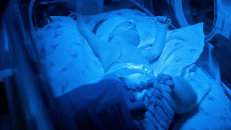 bebé prematuro en incubadora