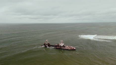 shipwreck at sea