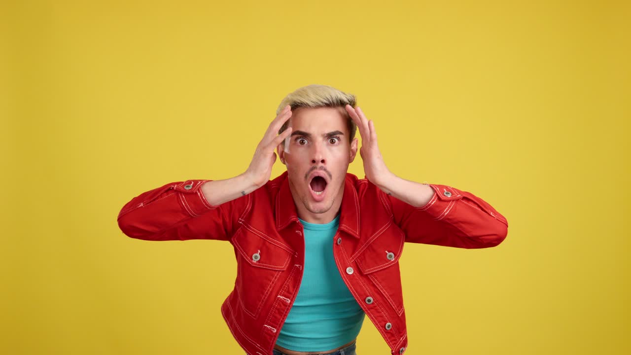 Man expressing surprise and shock