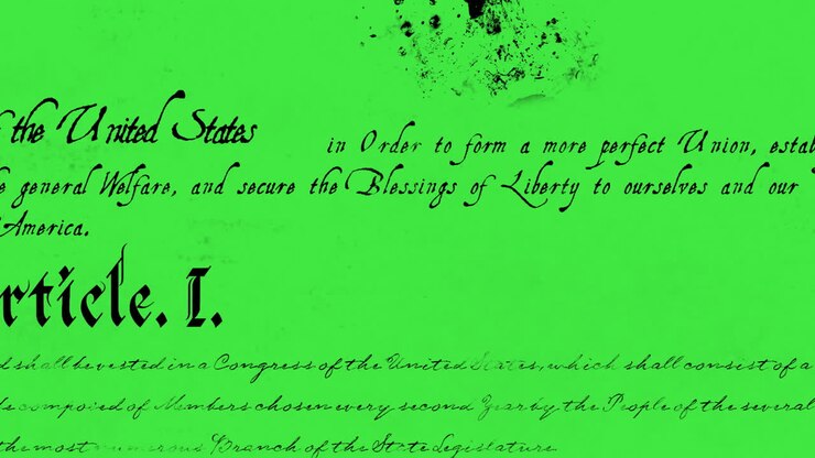 Written constitution of the United States 4k