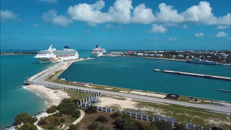 cruise ship at key west in florida united states