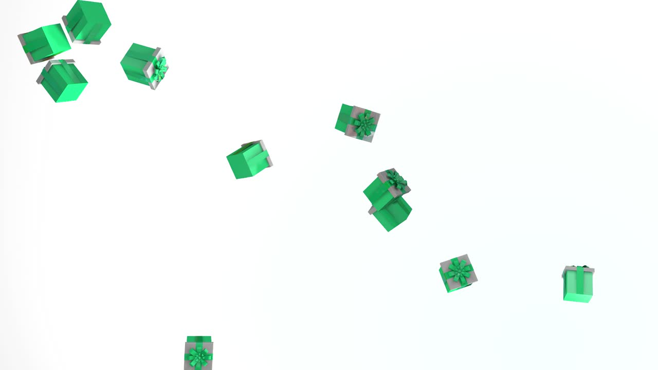 크리스마스 선물 비 내리는