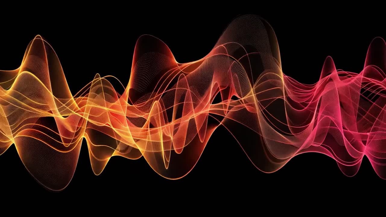 visualización de la forma de onda abstracta