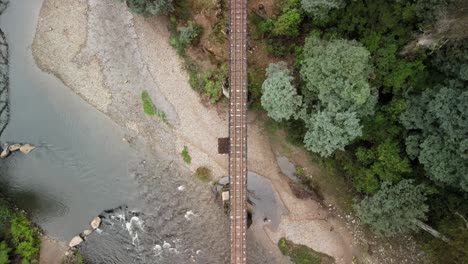 old steam trail railway track in victoria