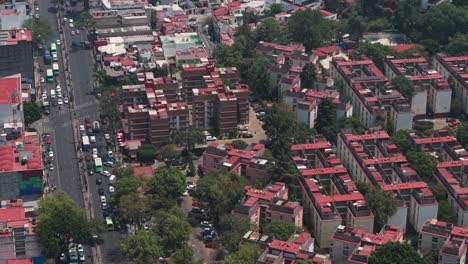 Housing units in south CDMX aerial view