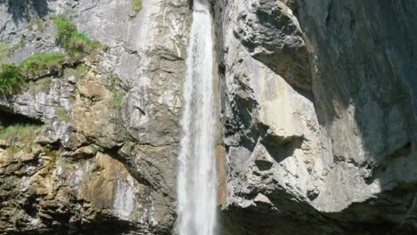 the waterfall berglistuber on the fatschbach stream, canton of glarus, switzerland