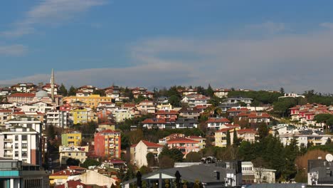 Blick-Aus-Der-Vogelperspektive-Auf-Wohngebäude-In-Der-Stadt-Istanbul