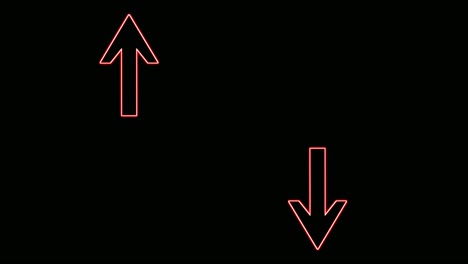 double arrow neon modern animation motion graphics on black background