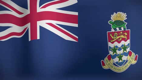 animation of national flag of cayman islands waving