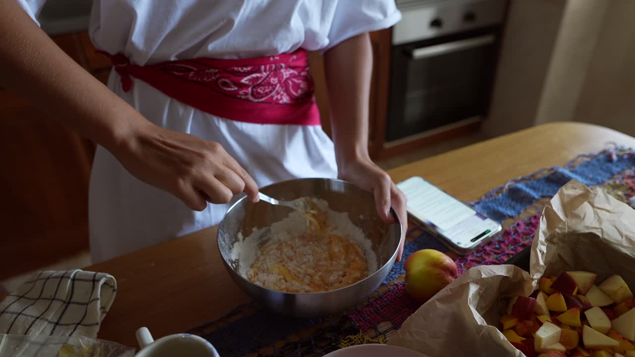 Preparing a Fruit Pie