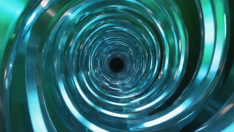 túnel metálico abstracto