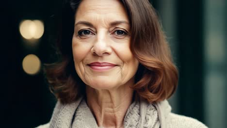 portrait of a smiling woman