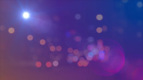 animación de luces sobre la autopista hacia adelante rápido