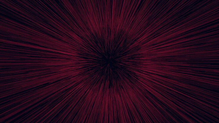 Vibrant red and black lines swirling in a circular motion, forming an intricate and dynamic spiral pattern, exuding a captivating sense of movement and energy in the image