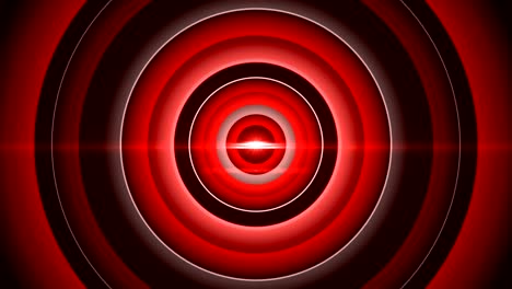 red circle abstract, radio wave (loopable) - stock video