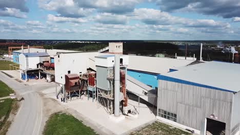 industrial plant aerial view