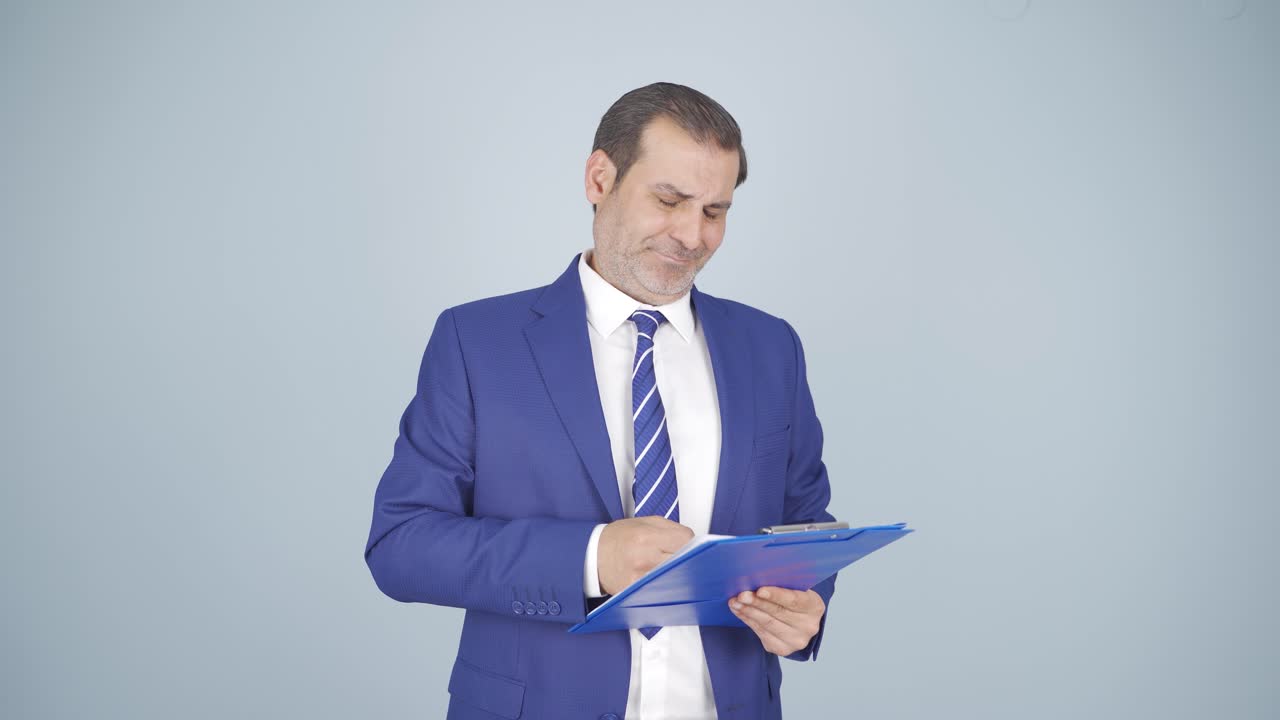 el hombre de negocios que bostezaba.